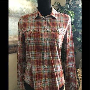 Hollister Plaid Button Down LS Shirt